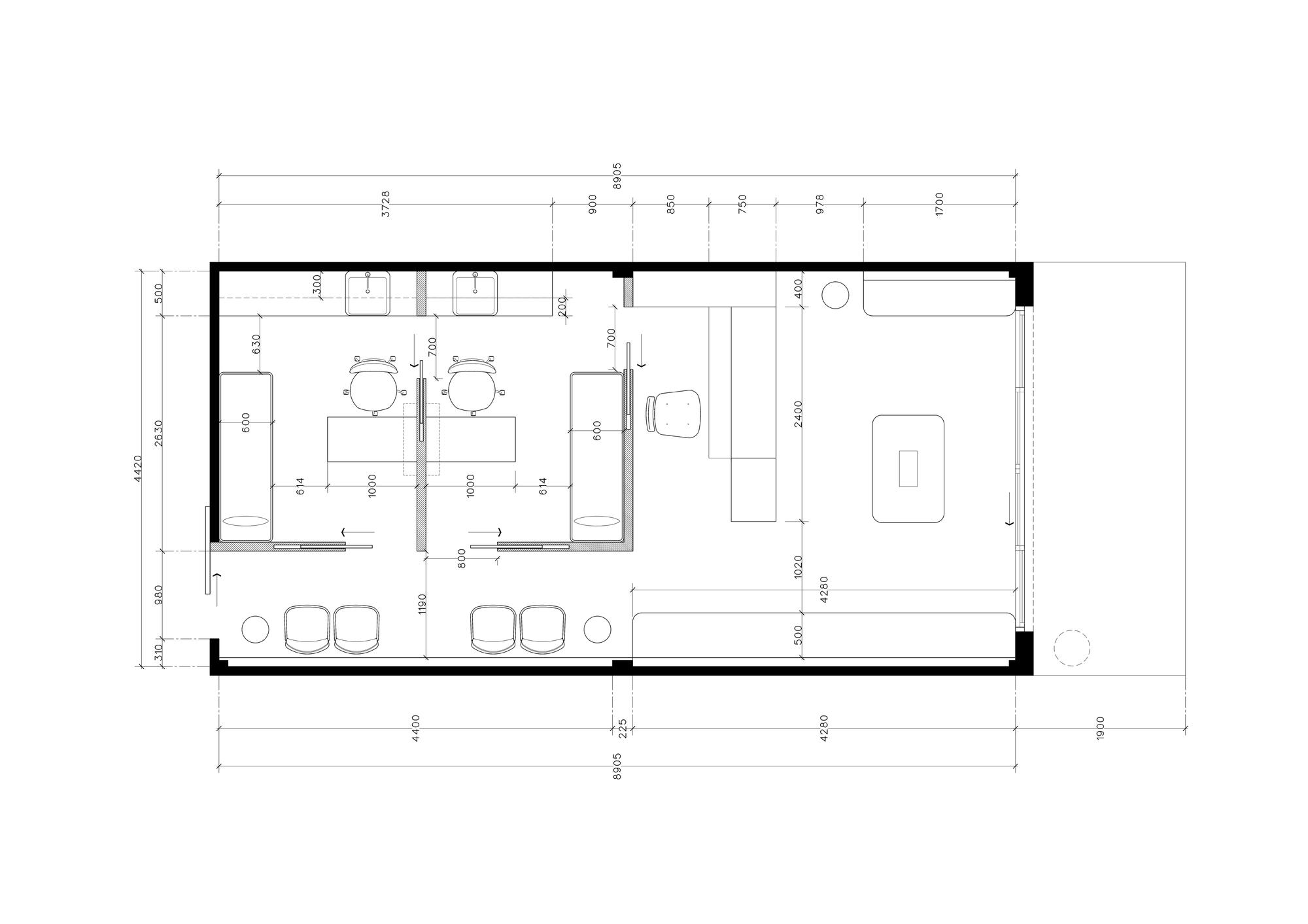 Plano de Villa Whispering Pines