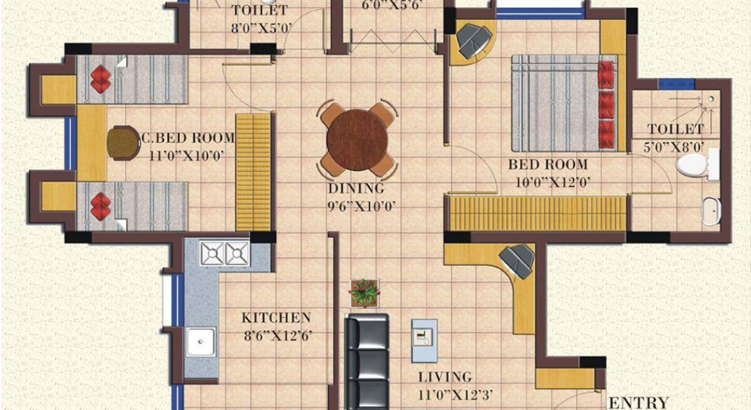 Plano de Torres de Negocios Midtown